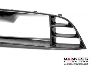 Ford Mustang Shelby GT500 Front Upper Grille by Anderson Composites - Carbon Fiber - Without Cobra Emblem